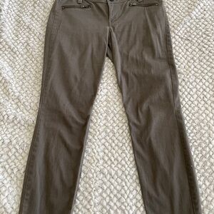 Express Women's Olive Brown ankle legging STELLA low rise capris